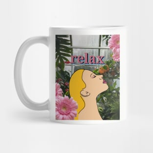 Relax in a Tropical Green House with Me Mug